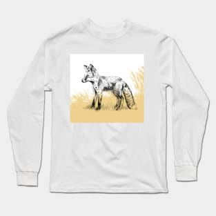 Fox print Long Sleeve T-Shirt